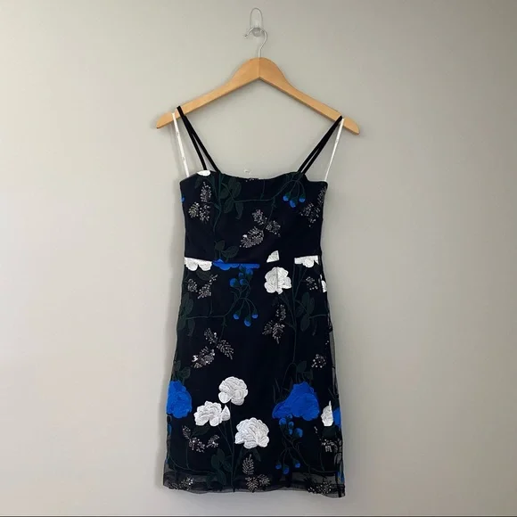 green emerald velvet dress Black Metallic Floral Jacquard Mini Dress - Event Dresses